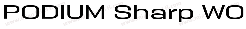 PODIUM Sharp W05 69 i字体转换